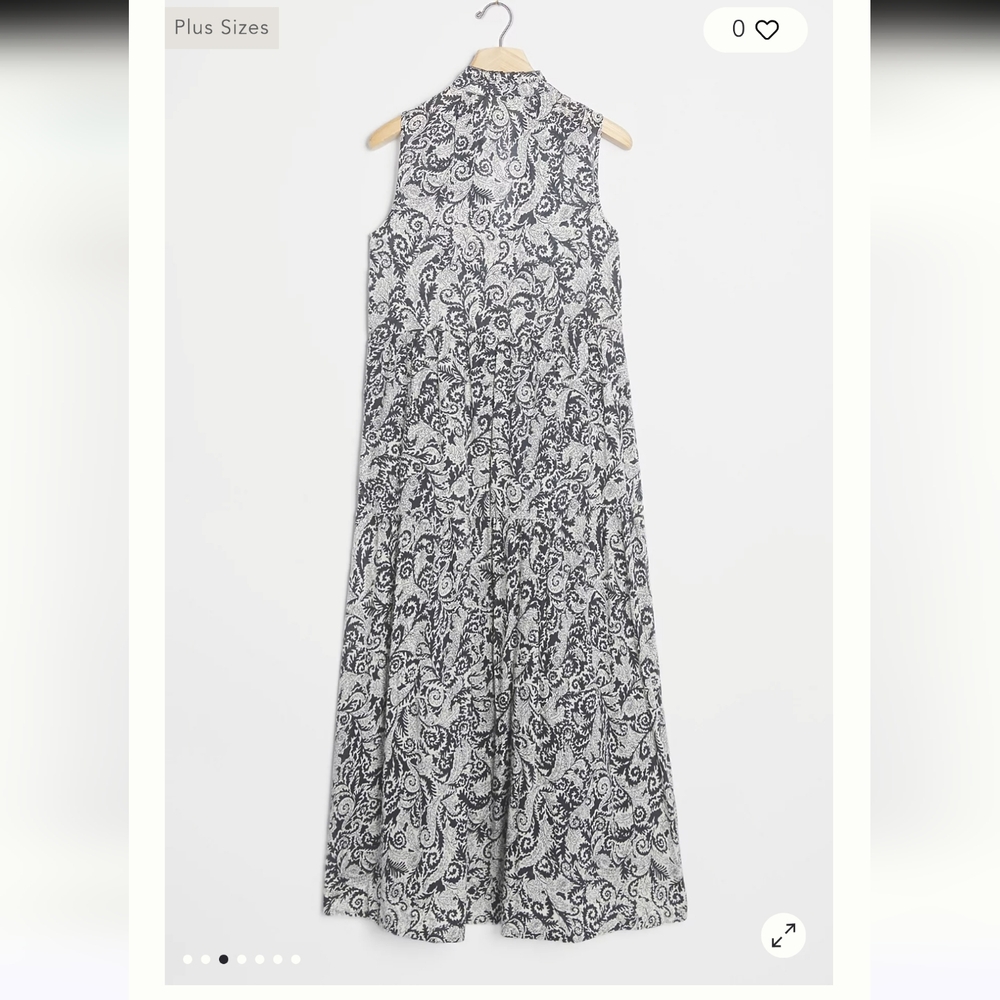 Maeve Mayra By Anthropologie Tiered‎ Floral Paisley Midi Bohemian Dress Maxi - Picture 3 of 13